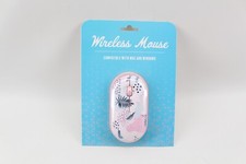 New Orbit Innovations Wireless Mouse w/ Scroll Wheel Compatible Mac/PC Pink/Leaf picture