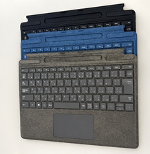 Lot of 3 Microsoft Surface Pro Type Cover Keyboards Japanese Gray Blue Black picture