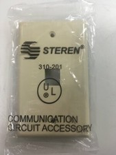Steren  310-201 1-Cavity Ivory Flush Mount Keystone Wall Plate picture