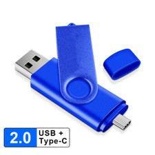256GB USB 2.0 Flash Drive Memory Photo Stick for Phone PC Laptop Type-C 2IN1 picture