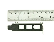 2 Pcs Genuine 3 Port 1394 FireWire Low Profile PCI Bracket picture