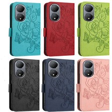 Leather Rose Wallet Cover Case For Ulefone 21 Blackview A53 Wave BLU Umidigi picture