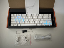 Royal Kludge RK68 Mechanical Keyboard White Tri-Modes - Brown Switch picture