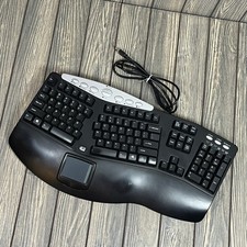 Adesso PCK-308UB Keyboard Touchpad Corded Multimedia Black Contoured picture