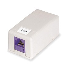 HUBBELL PREMISE WIRING HSB1OW Surface Housing 1 Port 3VE16 picture