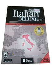 Instant Immersion Italian Deluxe v2.0 Learn Speak Talk Understand Italian 8 Disc picture