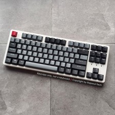 104 Keys Gray Dolch Doubleshot PBT Keycaps set fit Cherry MX Mechanical Keyboard picture