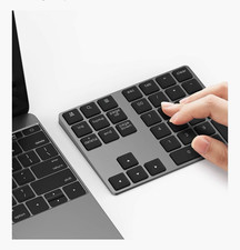 LEKVEY 34-Key Numeric Keypad External Number Pad, Gray, English QWERTY picture