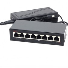 15V 75W 8 Ports 6 PoE Switch Injector Passive PoE for Ubiquiti Mikrotik sPoE picture