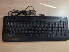Alienware SK-8165 Wired USB Multimedia Gaming Keyboard 0H9Y23 Tested Working picture