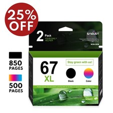 67XL Ink Cartridge 67 XL Replacement for HP 67 Ink ENVY 6000 DeskJet 2300 2330 picture