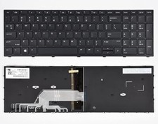 NEW US Keyboard HP ProBook 450 455 470 G5 Laptop Backlit With Frame L01027-001 picture