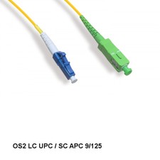 LOT 10pcs 1M LC UPC/ SC APC OS2 9 /125 Simplex Single-Mode Fiber Optic Cable picture