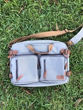 CoolBELL Laptop Bag Canvas Briefcase Protective Messenger Bag Shoulder picture