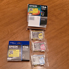 Epson 126 Genuine Original Inkjet Cartridges Set Black Cyan Magenta Yellow picture