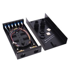 LC-SM 6 Duplex Box Cables 12 Port Wall Mount Fiber 12 Core LC-OS1 Single Mode picture