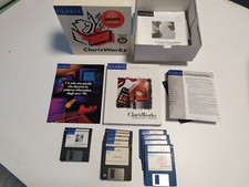Claris Works Macintosh ORIGINAL Apple Italian BOX Software Complete 1991  picture