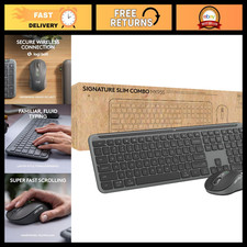 Slim Wireless Keyboard and Mouse Combo - Ergonomic Design, Quiet Keys, USB Recei picture