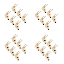 Durable Gold Pure Copper Audio Spade Banana Fitting for Sound System picture