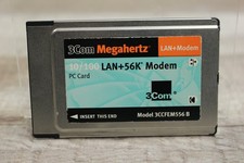 3Com Megahertz Lan+56K Modem PC Card - Model 3CCFEM556 B - Used picture