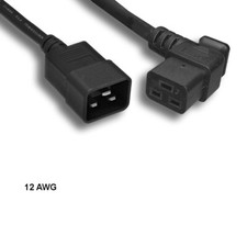 10PCS 3ft 12 AWG Power Cable Right Angled C19 to C20 20A/250V SJT Data Center picture