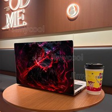 2 Pieces Anime Red Samurai Vinyl Printed Laptop Skin Protector Decal picture