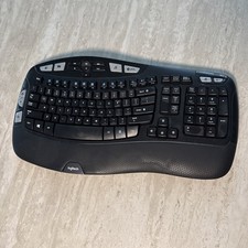 Logitech K350 Wave Wireless Ergonomic Keyboard Black No USB Dongle 16 picture