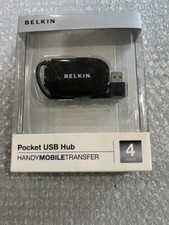 Belkin Pocket 4 Port Handy Mobile Transfer USB Hub *New* picture