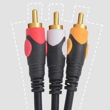 RCA Cable 3 Male To 3 Male Composite Video Audio AV Cables Adapter Wire 1.5M-5M picture
