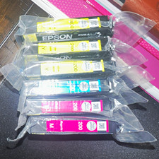 Epson 200 DURABrite Ultra Genuine Inkjet Ink Cartridges BK C M Y Lot picture