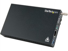 StarTech.com Gigabit Ethernet Fiber Media Converter with Open SFP Slot, Steel picture