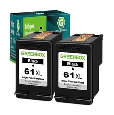 GREENBOX Remanufactured 61 Black Ink Cartridge Replacement for HP 61XL 61 XL ... picture