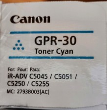 CANON TONER CARTRIDE CYAN FORIMAGE RUNNER ADVANCE GPR-30 NEW picture