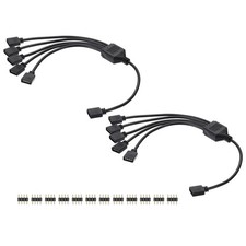 2 Pcs RGB Splitter Cable, 12V 12