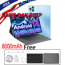 10.1 inch Tablet RAM 16GB RAM +256GB ROM Portable PC Laptop 8000mAh Dual Camera picture