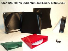 80mm 92mm 120mm 140mm RIGHT ANGLE Computer FAN DUCT Case Fan Shroud Case Mod picture