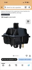 Gateron Oil King V2 Pre Lubed 5pin Linear Switches for Mechanical Keyboard 90PCS picture
