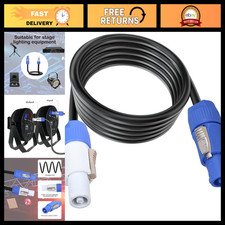 3 Pin Power Cable 12AWG AC Extension for Stage Lights, LED Screens, Audio Gear - picture