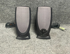 Altec Lansing Rev A00 Computer Speakers Pair Stereo Wired Black picture