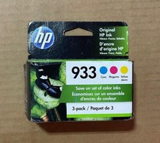 GENUINE HP 933 N9H56FN 3-PACK Ink Cartridges Brand New  EXP: SEP 2022 picture