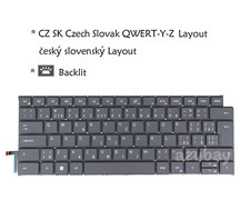 Czech Slovak Keyboard for DELL Inspiron 14 Plus 7440 7441 , 16 Plus 7640 Backlit picture