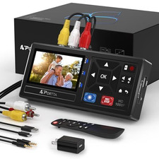 Portta VHS to Digital Converter, Video to Digital Recorder with Remote, Compatib picture