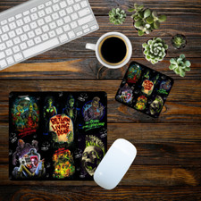 Handmade square mousepad and coaster 2 piece set picture