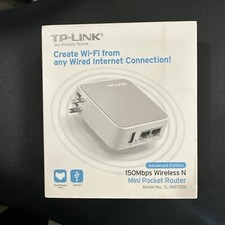 TP-Link TP-WR710N Pocket Size wifi router with USB charging port 150 Mbps 10/100 picture