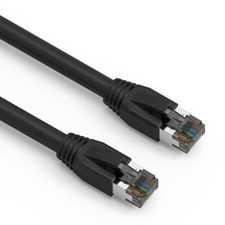 Fuji Labs Cat8 S/FTP Ethernet Network Cable 2GHz 40G (Cat 8, Black) picture