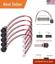 High-Speed 5pcs Type C Female Socket to 2Pin Header Extension Cables 480Mbps picture