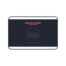 Synthwave Retro 80s Desk Mat Extended Gaming Mouse Pad 31x12 Battlestation picture