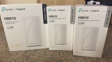 TP-Link Aginet HB810 and 2 - HB610 Mesh Wi-Fi 7 AP White Tri-Band Router picture