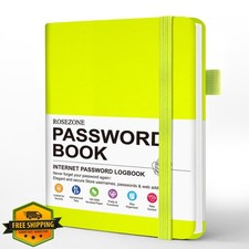 RoseZone Fluorescent Green Pocket Password Book picture