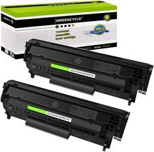 GREENCYCLE 2PK Q2612A 12A Toner Cartridge Compatible with HP LaserJet M1319 MFP picture